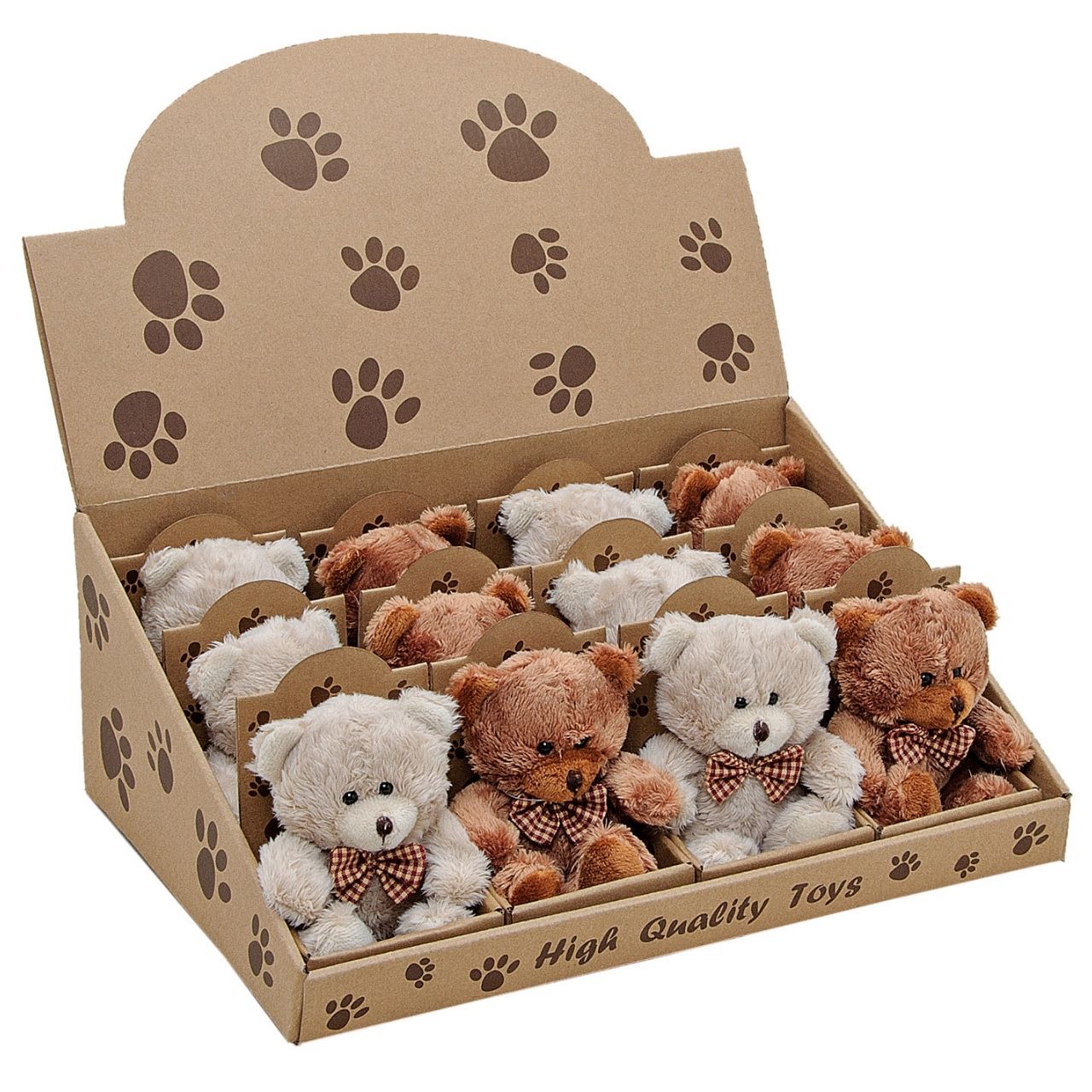 Plüschtiere, Teddybär, Kuscheltier, Bärenmuster, Boxendisplay
