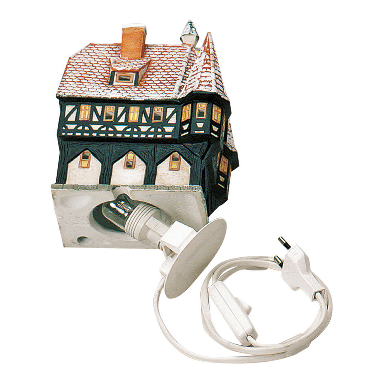 Éclairage individuel pour maisons lumineuses, 6,5x7x6,5cm Éclairage individuel pour maisons lumineuses, 6,5x7x6,5cm