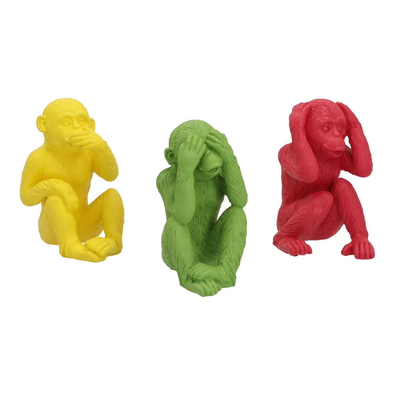 Gummifigur, Affe, Gelb, Grün, Rot