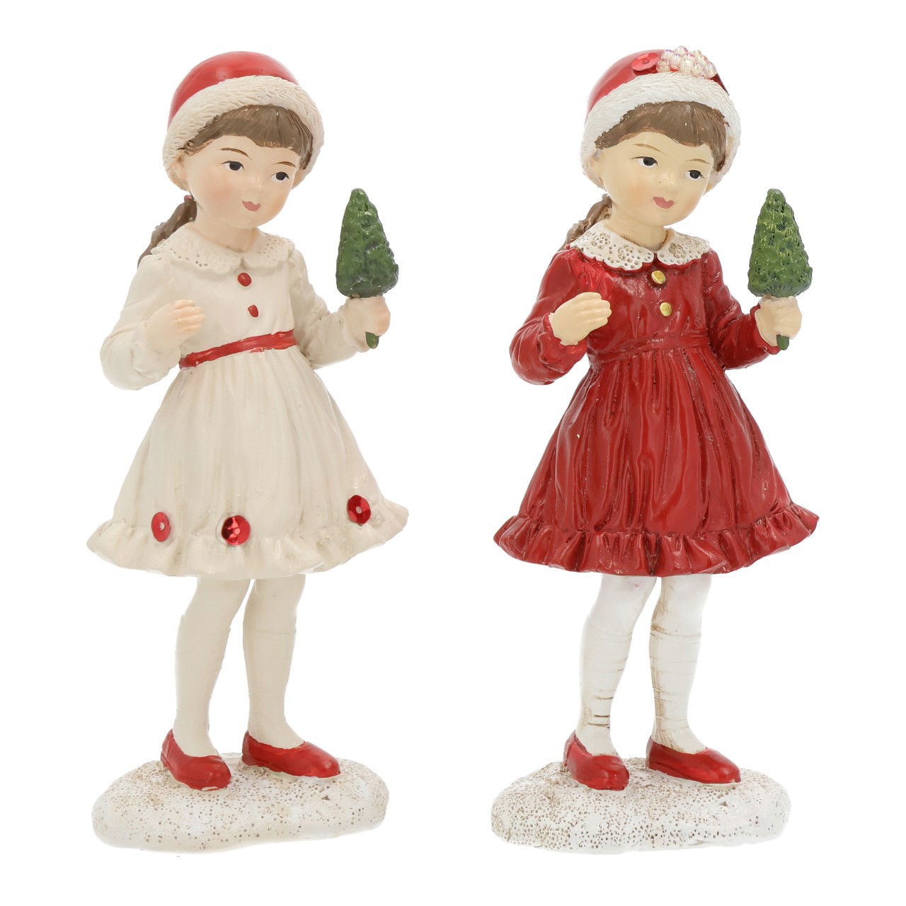 Fille en poly rouge 2 compartiments (L/H/P) 5x11x3cm Figur, Puppe, Spielzeug, Gesicht, Person