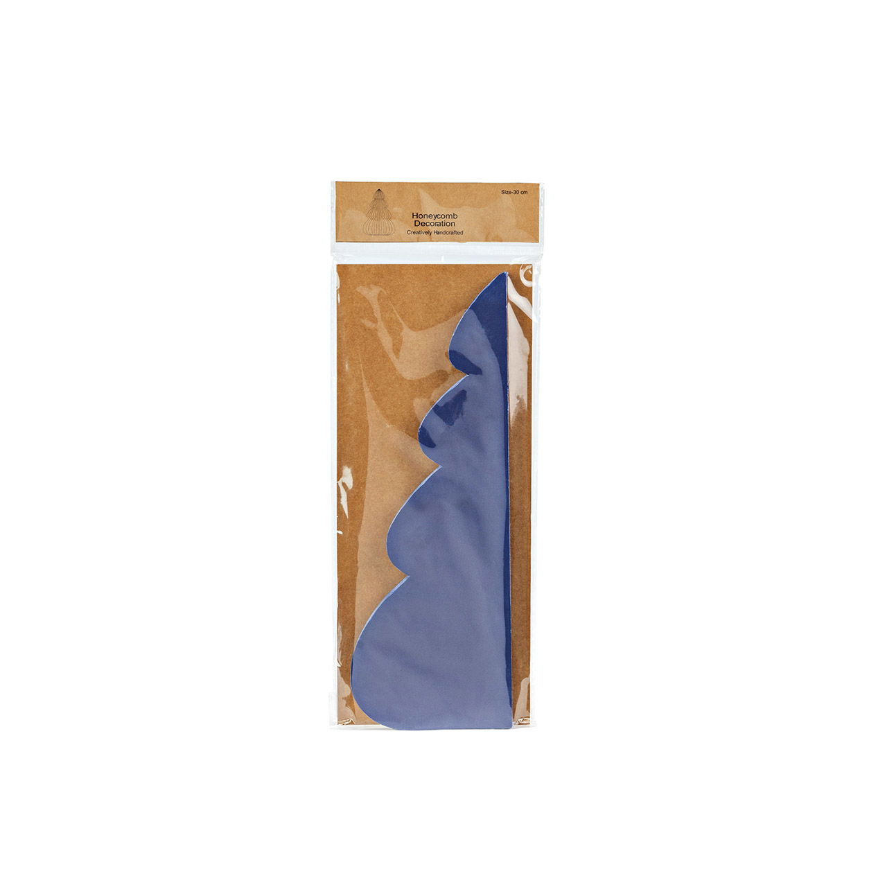 Tannenbaum Honeycomb aus Papier/Pappe, Blau (B/H/T) 21x30x21cm