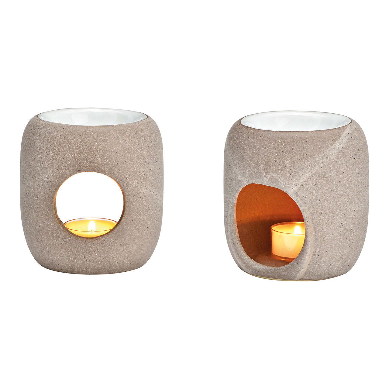 Duftlampe aus Keramik braun (B/H/T) 10x10x10cm Duftlampe aus Keramik braun (B/H/T) 10x10x10cm