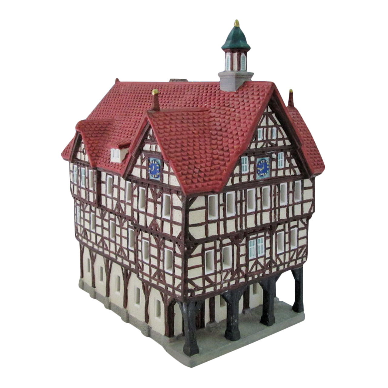 Wurm Maison lumineuse Hôtel de ville de Bad Urach en porcelaine, Coloré (L/H/P) 14x22x20cm Wurm Maison lumineuse Hôtel de ville de Bad Urach en porcelaine, Coloré (L/H/P) 14x22x20cm
