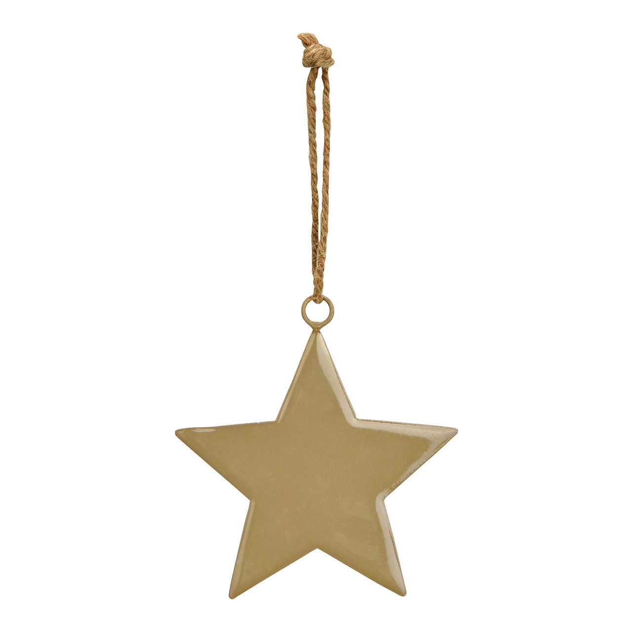 Hanger star made of metal beige (W/H) 10x10cm