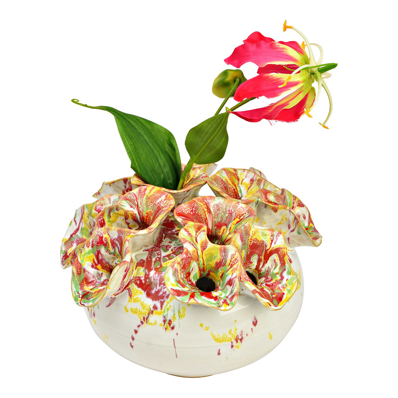 Blume, Blumen-Arrangement, Blumenstrauß, Töpferei, Vase