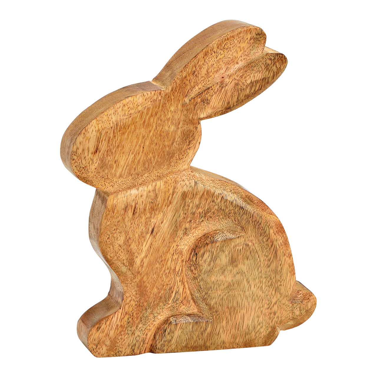 Stand mango wood bunny natural (W/H/D) 15x20x3cm