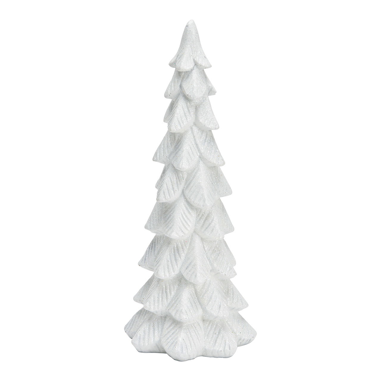 Weihnachtsbaum, Weihnachtsdeko, Baum aus Keramik, glitter, weißer Baum