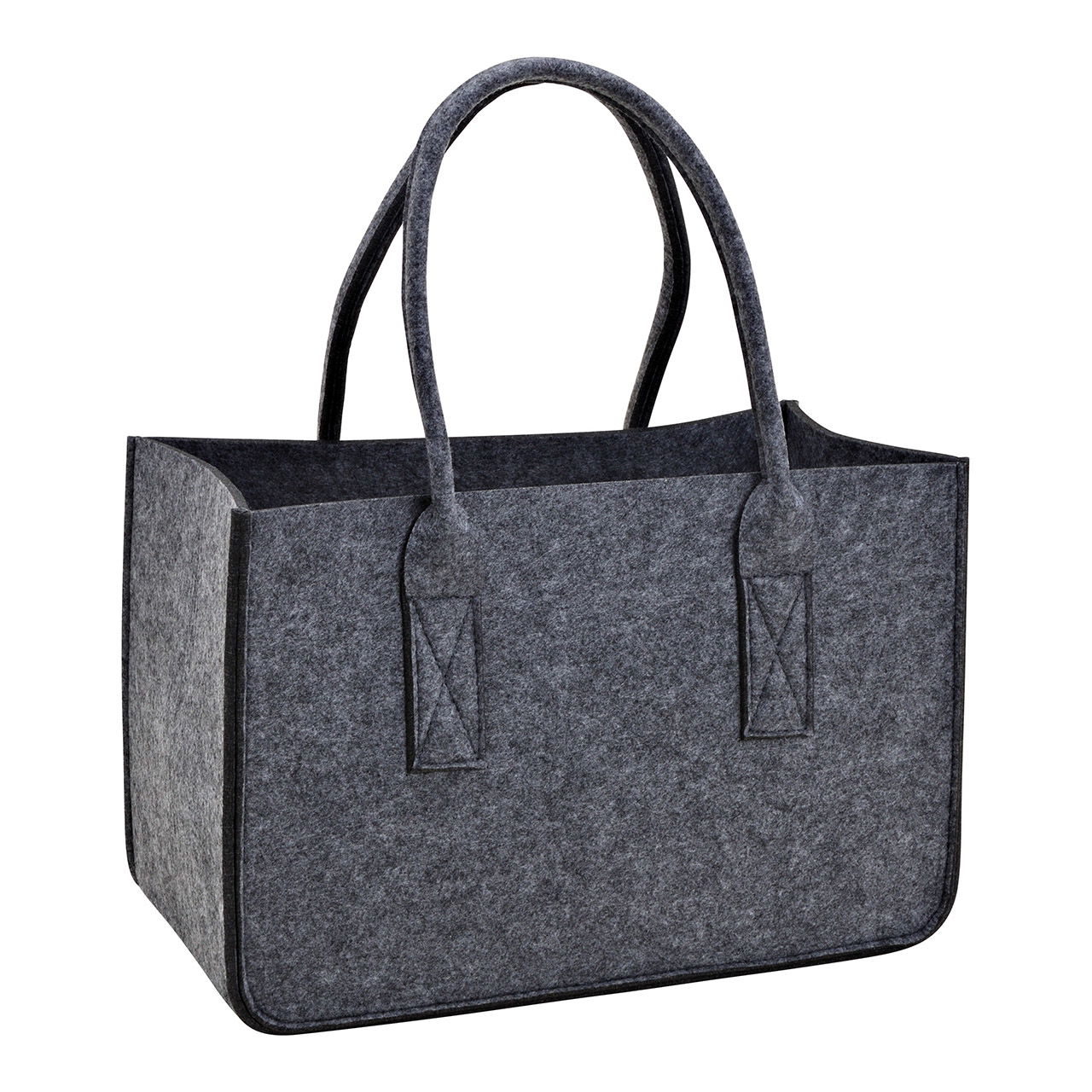 Tasche aus Filz mittel Grau (B/H/T) 38x25x19cm