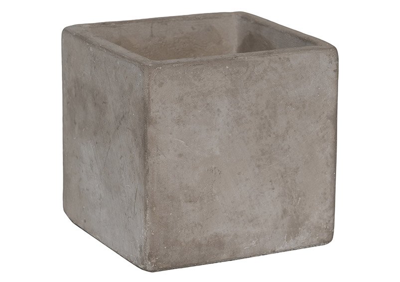 Macetero de cemento Macetas de cerámica natural (A/A/P) 8x8x8cm