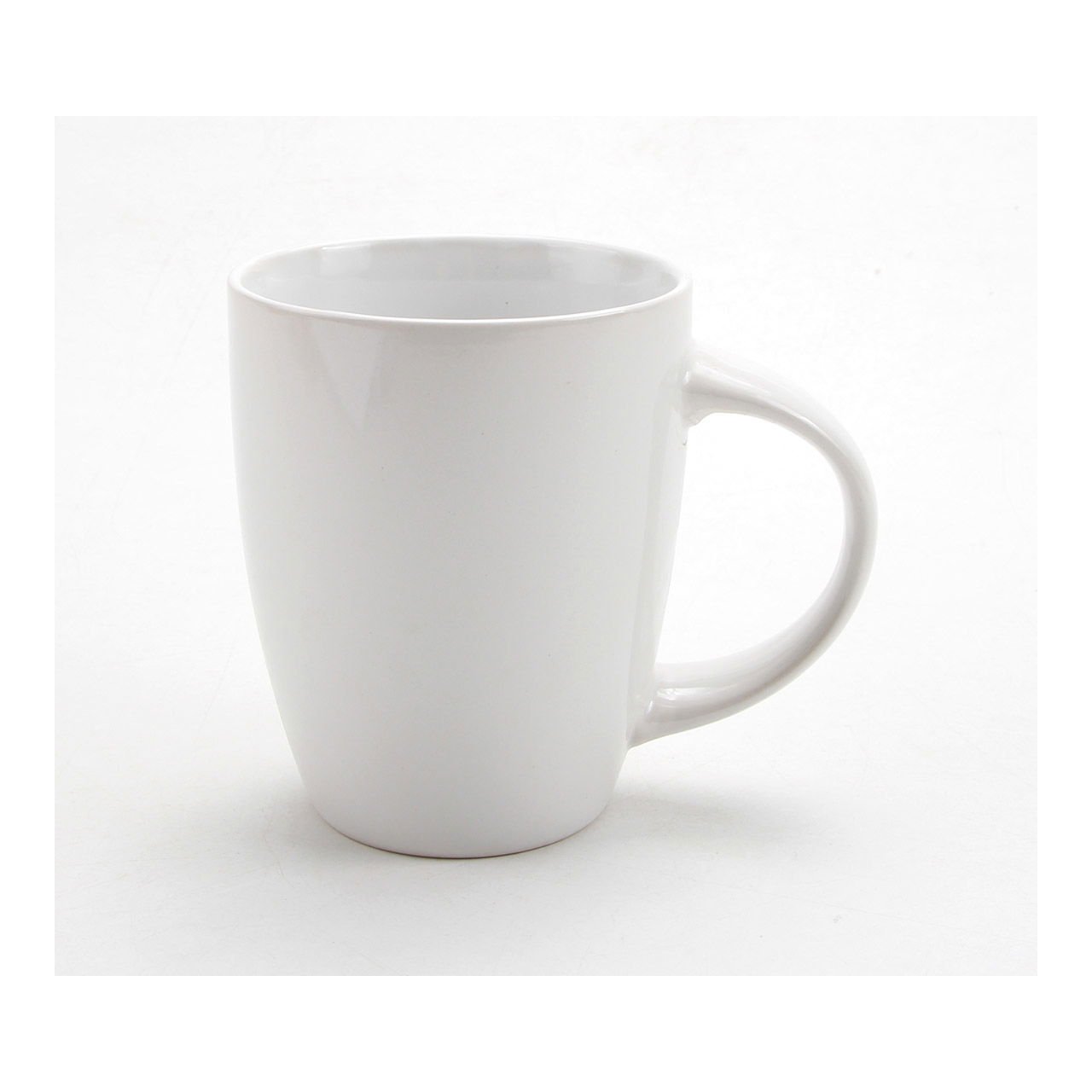 Taza de barro blanco (A/A/D) 8x10x8cm 330ml