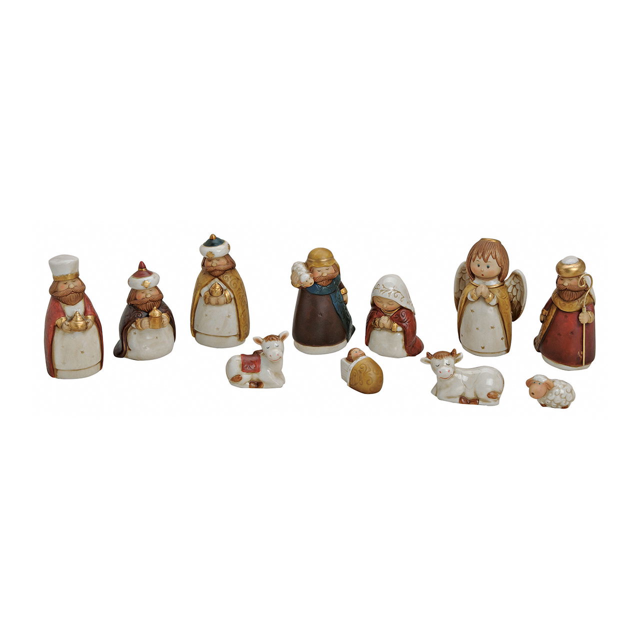 Set di statuine per culla in porcellana, 11 pezzi, 3-11 cm Set di statuine per culla in porcellana, 11 pezzi, 3-11 cm