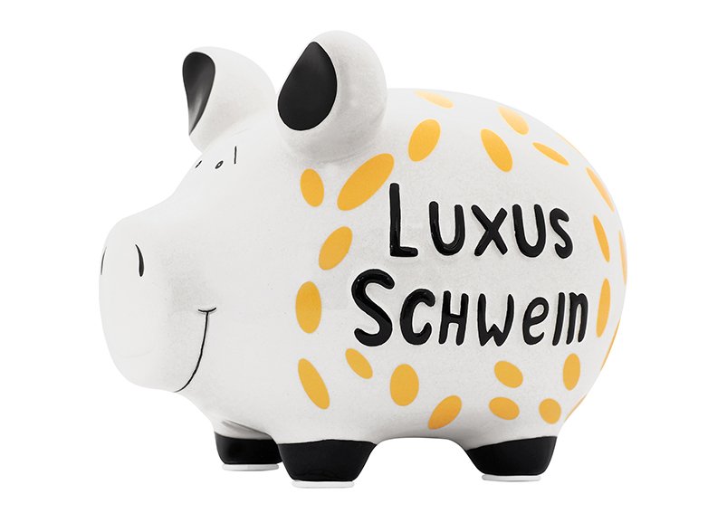 Spardose KCG Mittelschwein Luxusschwein aus Keramik bunt (B/H/T) 17x15x15cm