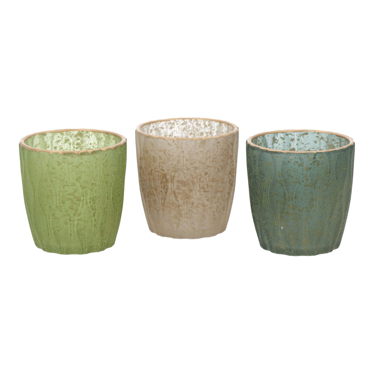 Farol de cristal verde 3 surtidos (A/A/P) 7,5x7,5x7,5cm Töpferei, Porzellan, Tasse, Krug, Vase