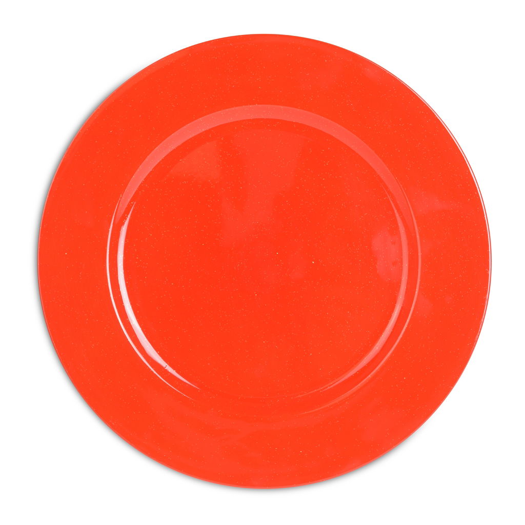 Assiette avec paillettes, plastique, 33 cm, 1 pc, rouge Porzellan, Töpferei, Essen, Mahlzeit, Untertasse