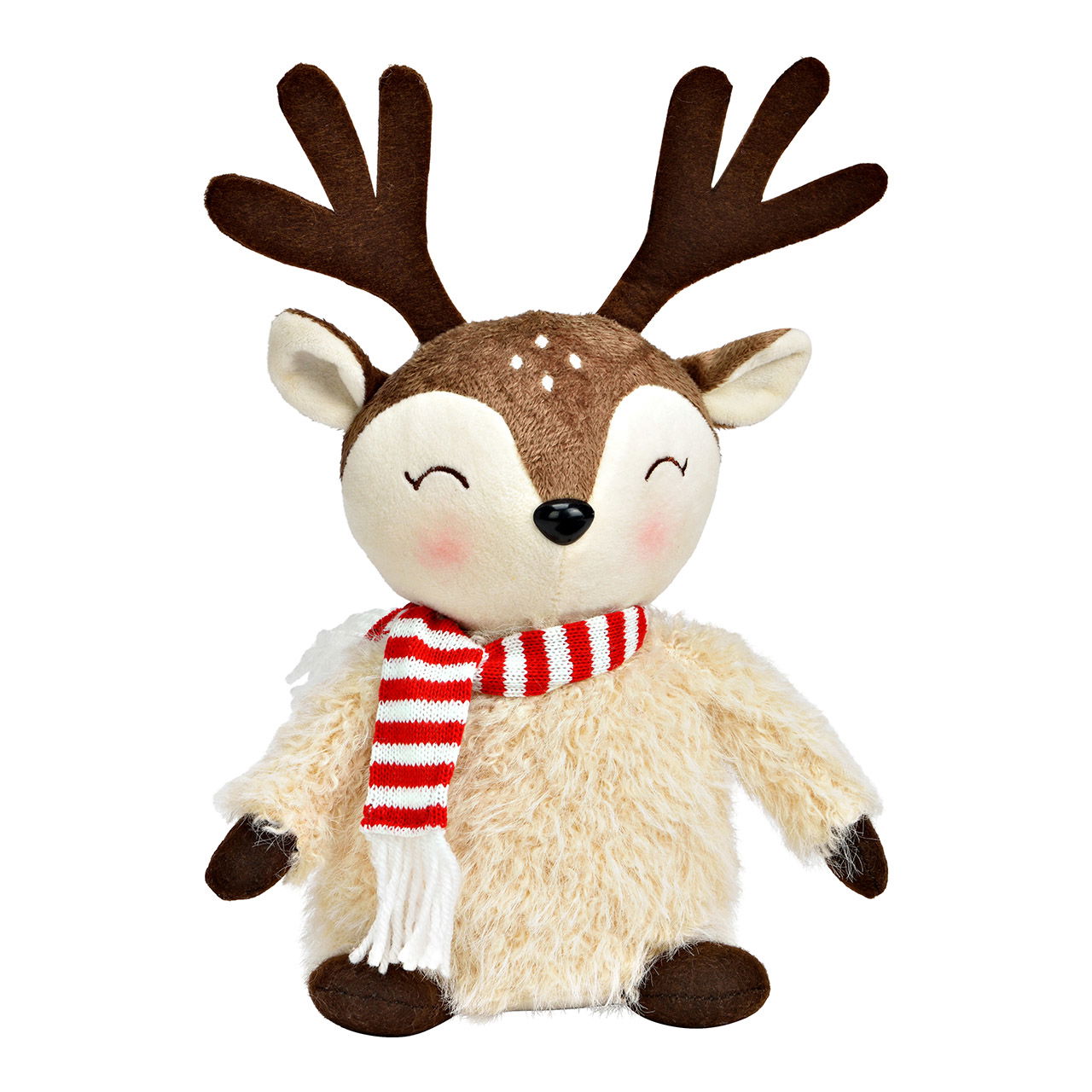 Cerf en textile, beige (L/H/P) 23x31x12cm Cerf en textile, beige (L/H/P) 23x31x12cm