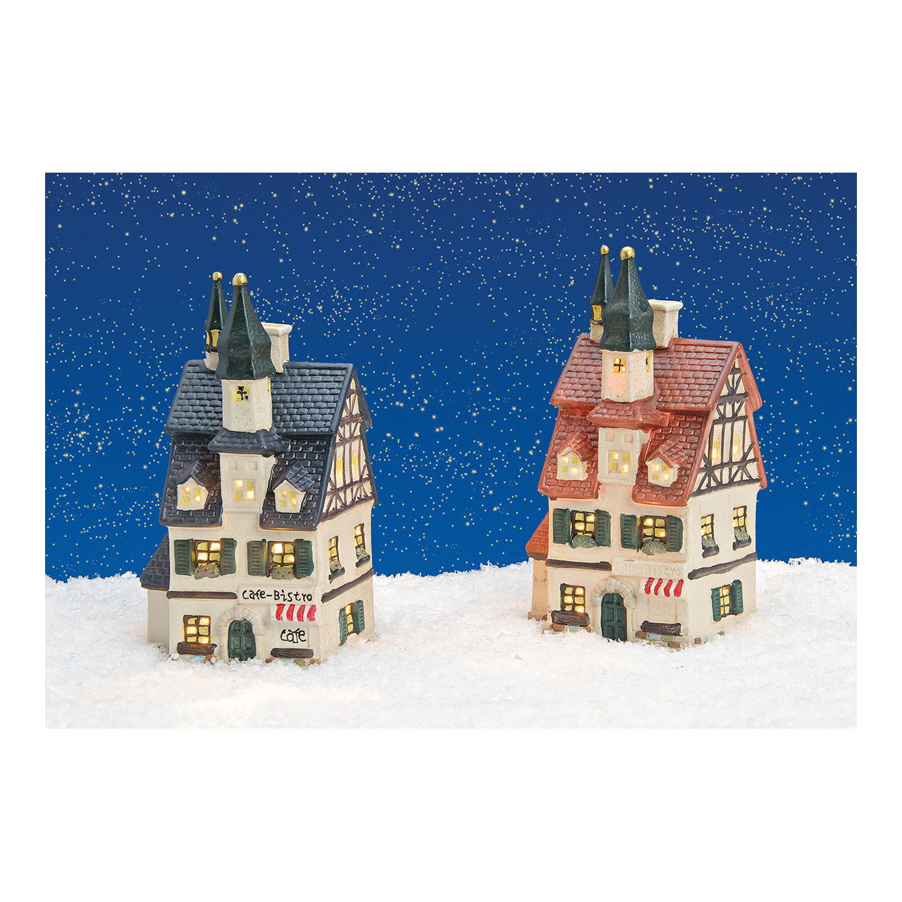 Wurm Lichthaus "Cafe-Bistro" aus Porzellan, 2-fach, Bunt (B/H/T) 10x20x8cm Wurm Lichthaus "Cafe-Bistro" aus Porzellan, 2-fach, Bunt (B/H/T) 10x20x8cm