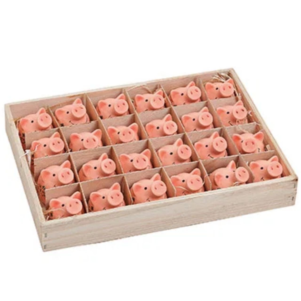 Glücksschwein aus Ton, B4 x T3 x H4 cm Schwein, Geldbörse, Sparbüchse, Glücksschwein, Pink