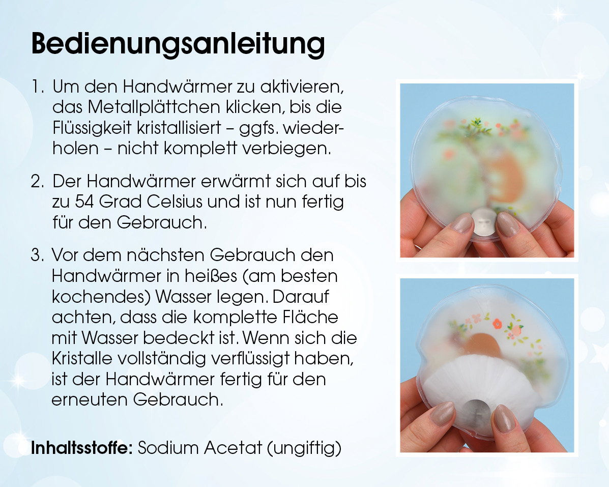 handwärmer, hygienisch?, selbstkühlend?, plastikbehälter, pf?