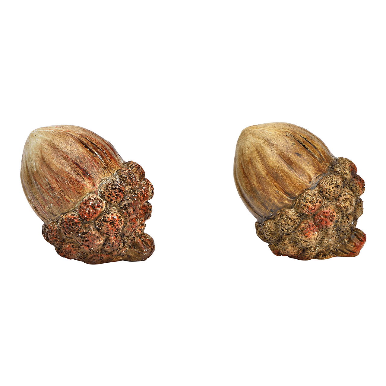 Eichelnuss aus Poly, 2-fach, Natur Ø 6cm Eichelnuss aus Poly, 2-fach, Natur Ø 6cm