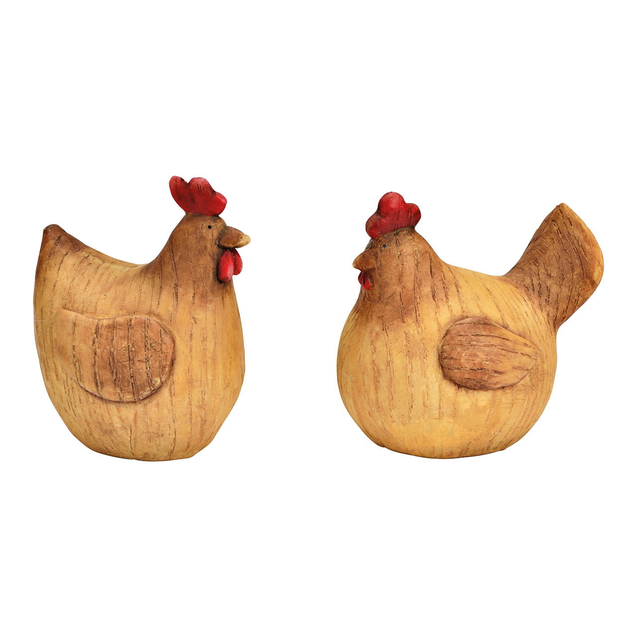 Óptica de madera de pollo de Poly marrón de 2 pliegues, (A/H/D) 7x9x6cm