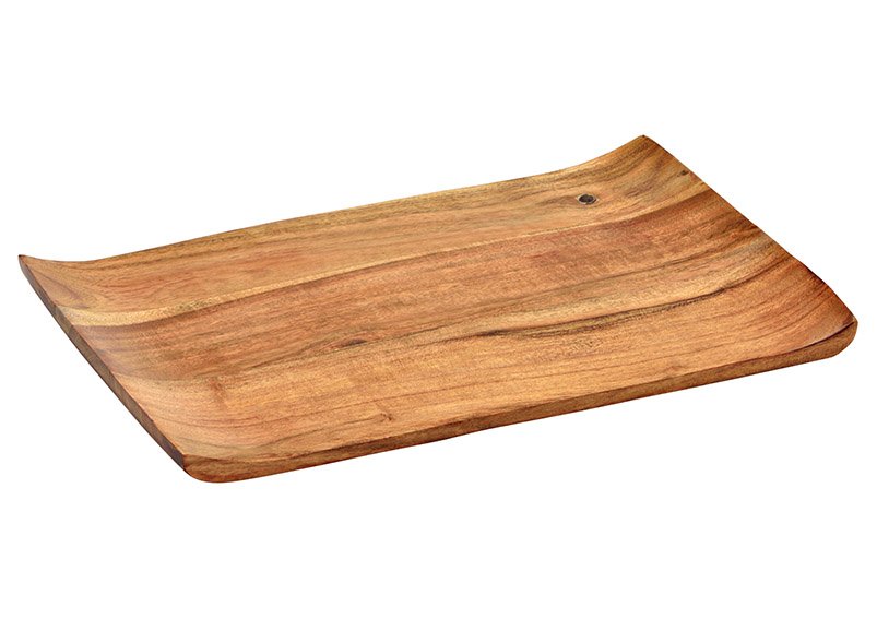 Acacia wood serving board natural (W/H/D) 31x2x20cm