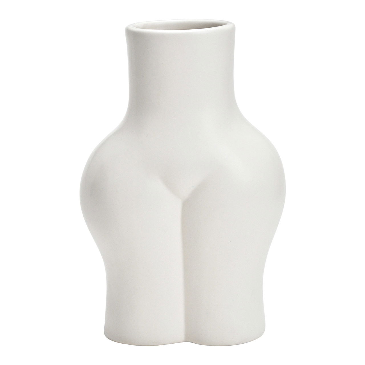 Vase corps de femme en céramique blanc (L/H/P) 13x21x9cm