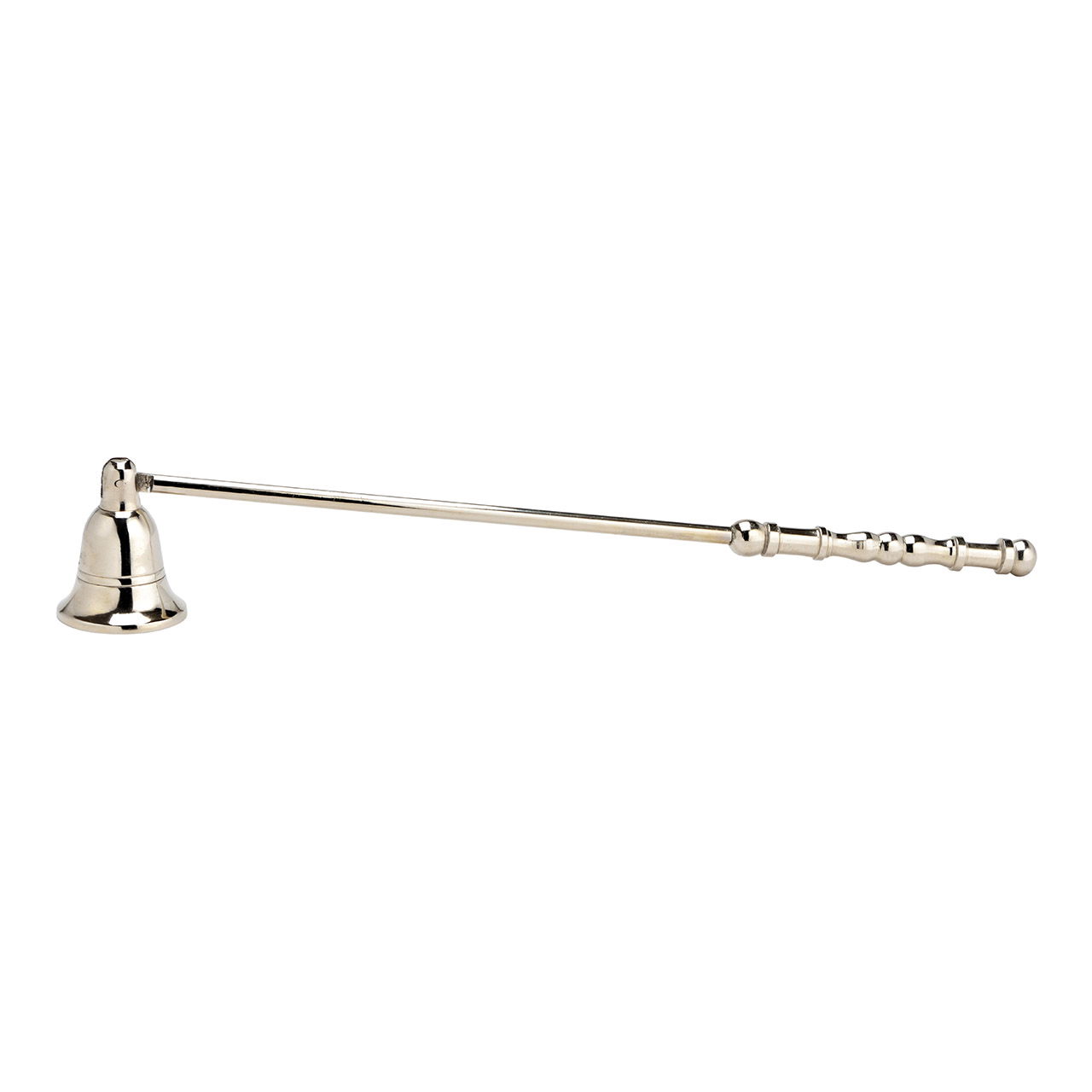 Metal candle snuffer silver (W/H/D) 32x5x4cm Ø4cm