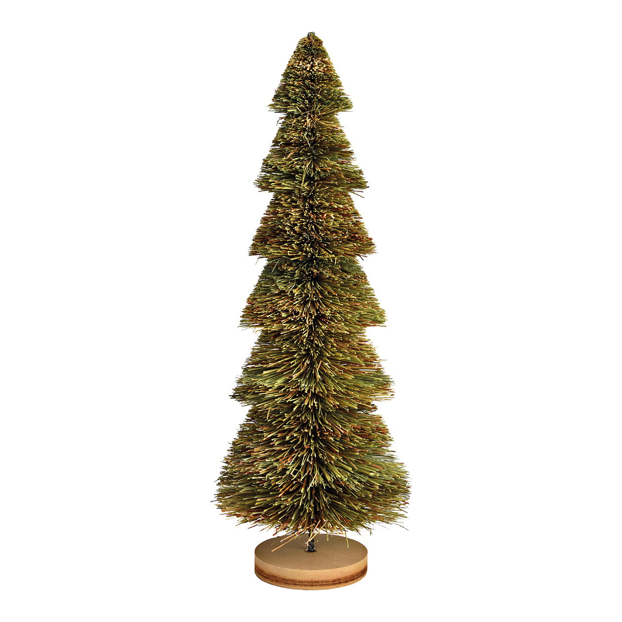 Christmas tree on wooden base made of green wood (W/H/D) 17x48x17cm Weihnachtsdekorationen, Festival, Pflanze, Baum, Weihnachtsbaum