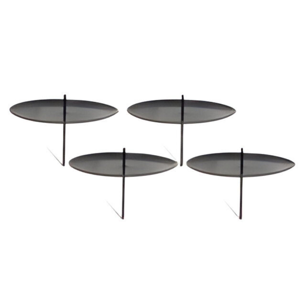 Adventsstecker, Metall, 10cm, 4 St./ Btl, schwarz Kaffeetisch, Mobiliar, Tabelle, Regal
