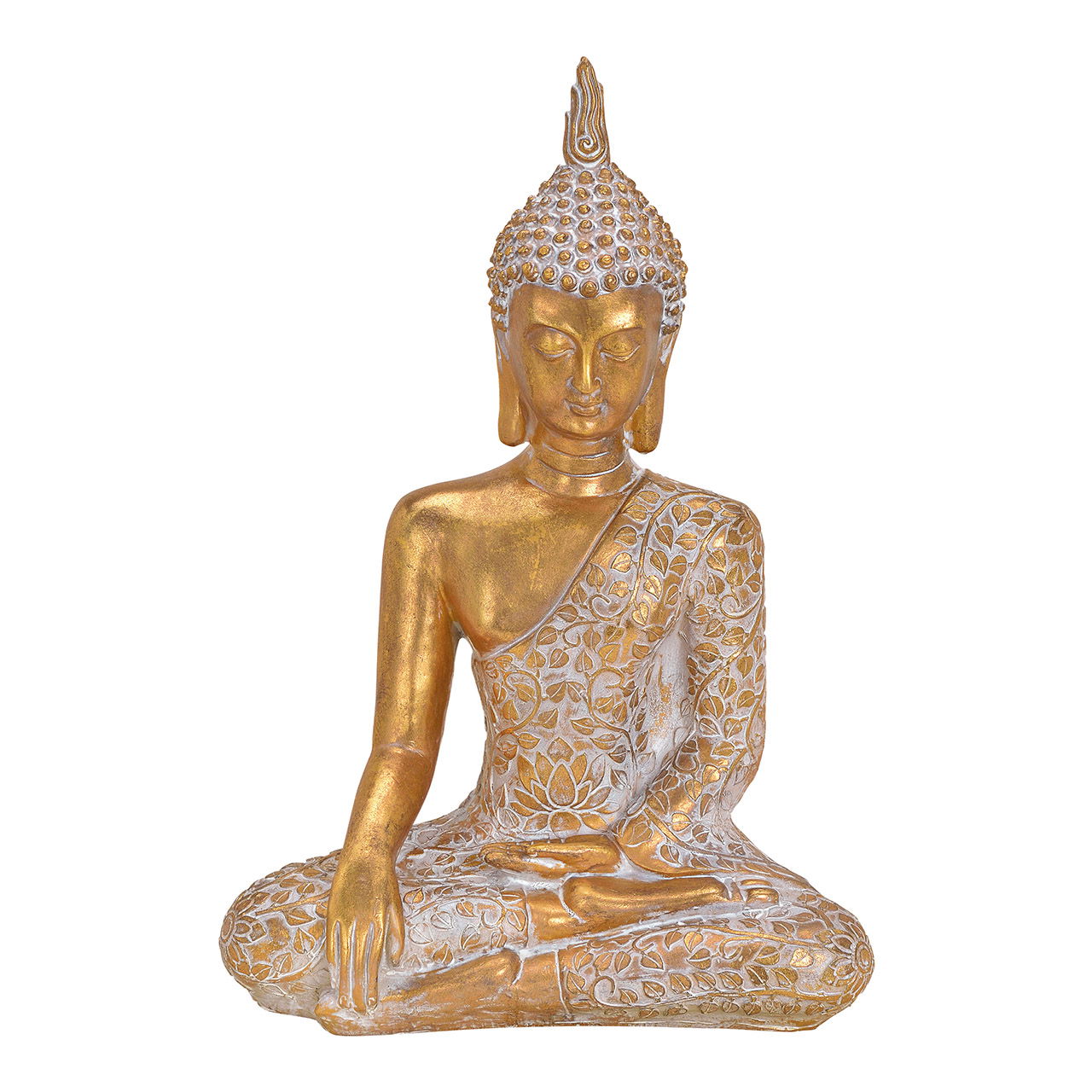 Buddha poly gold 30x43x19cm