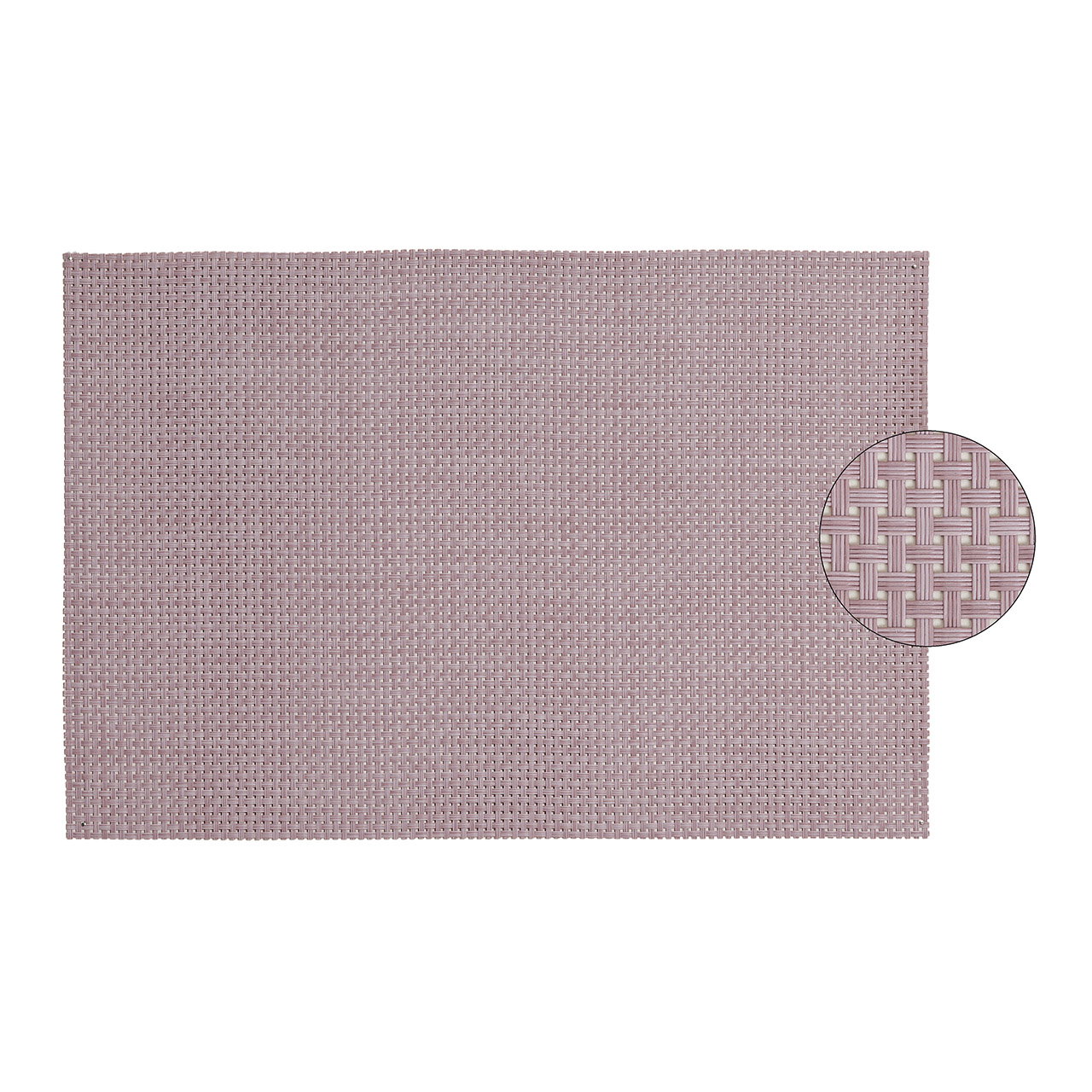 Tischset in altrosa aus Kunststoff, B45 x H30 cm Tischset, Plastikmatte, Kreuzgewebe, Rosa, Textil