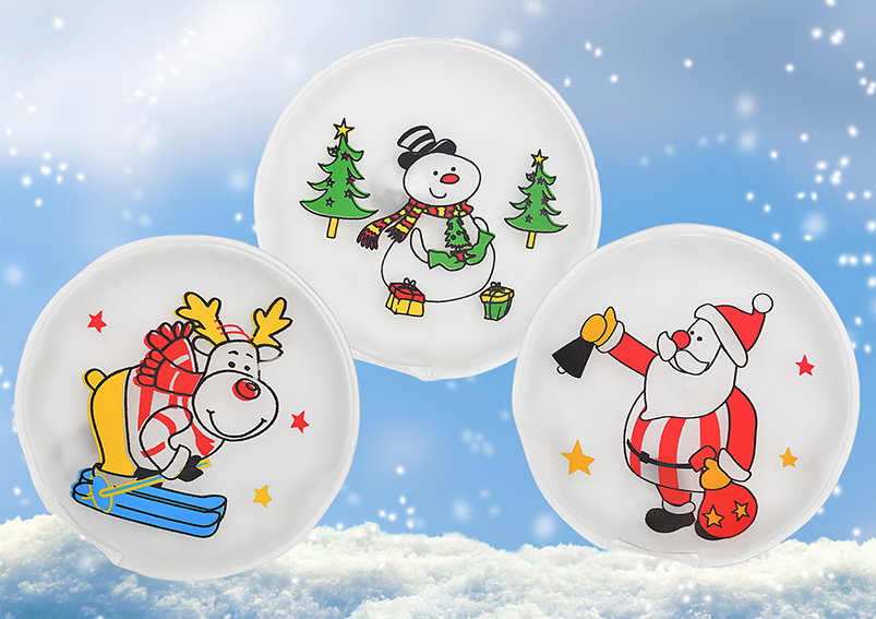Weihnachtsserviette, Teller, Schneemann, Rentier, Weihnachtsmotiv