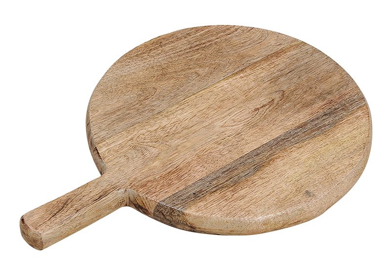 Tabla de servir, tabla de cortar, madera de mango Marrón (c/h/d) 34x25x2cm