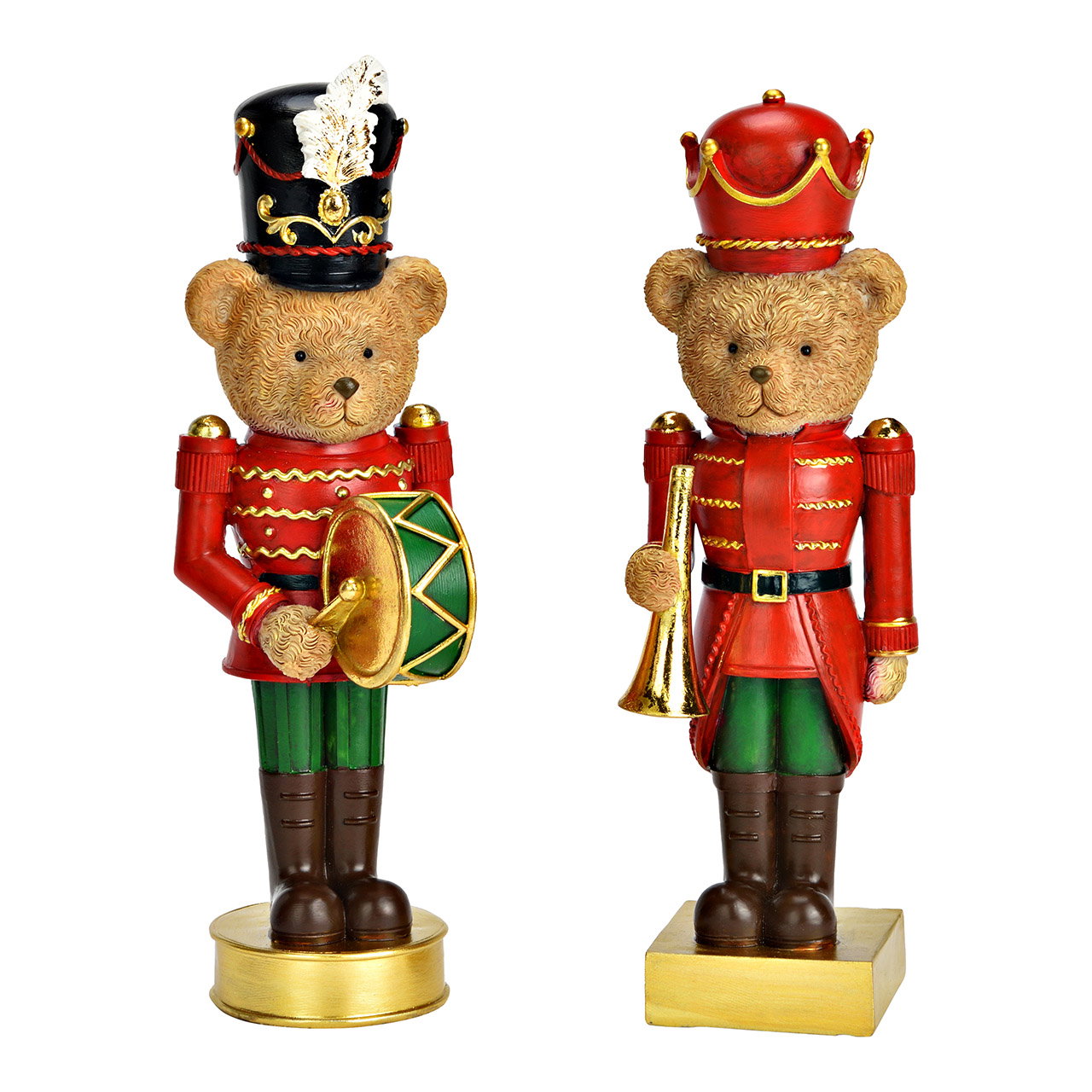 Figurine Ours Casse-Noisette en poly, 2 fois, Coloré (L/H/P) 6x24x6cm Figurine Ours Casse-Noisette en poly, 2 fois, Coloré (L/H/P) 6x24x6cm