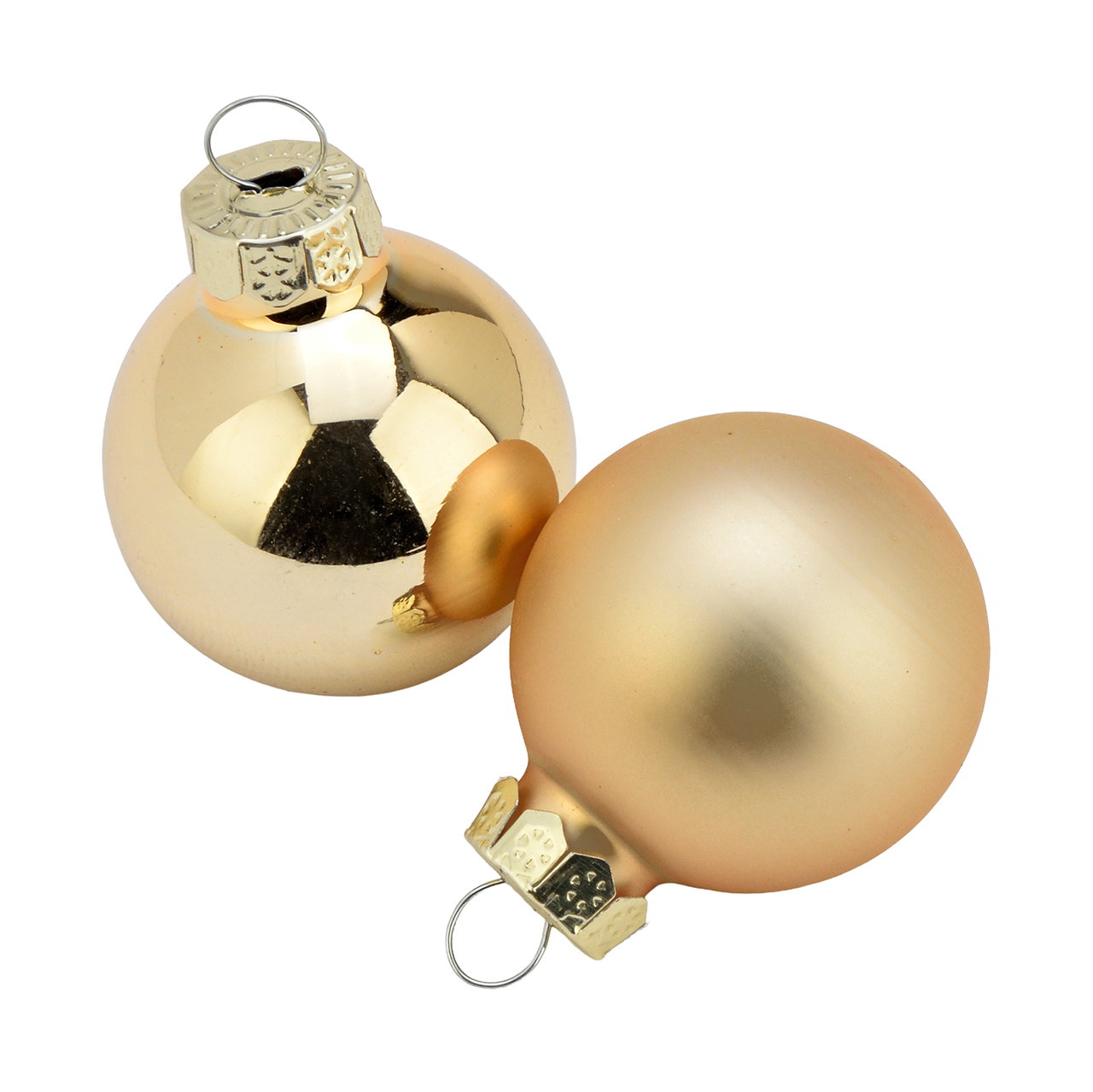 Weihnachtskugel RW_16364 aus Glas Gold 12er Set (B/H/T) 3x3x3cm Weihnachtskugeln, Baumschmuck, Glaskugel, Goldfarben, Set (12)