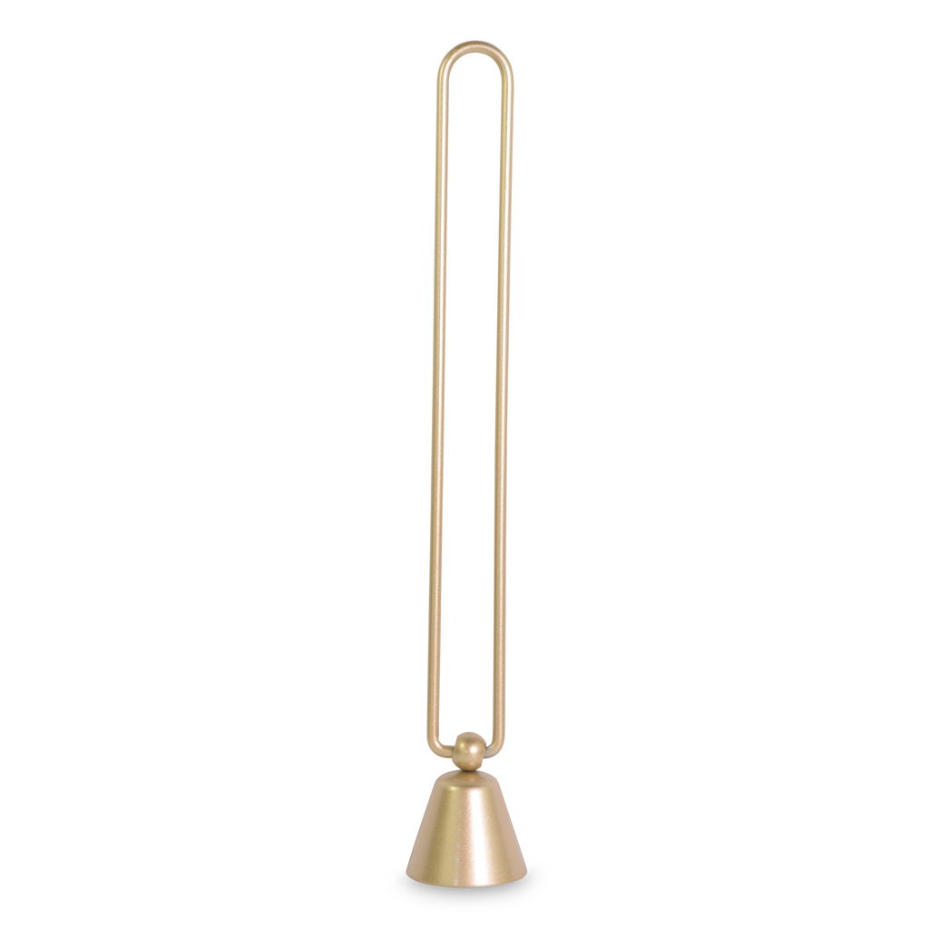 Spegnicandela, metallo, 25x4cm, 1 pz, champagne opaco