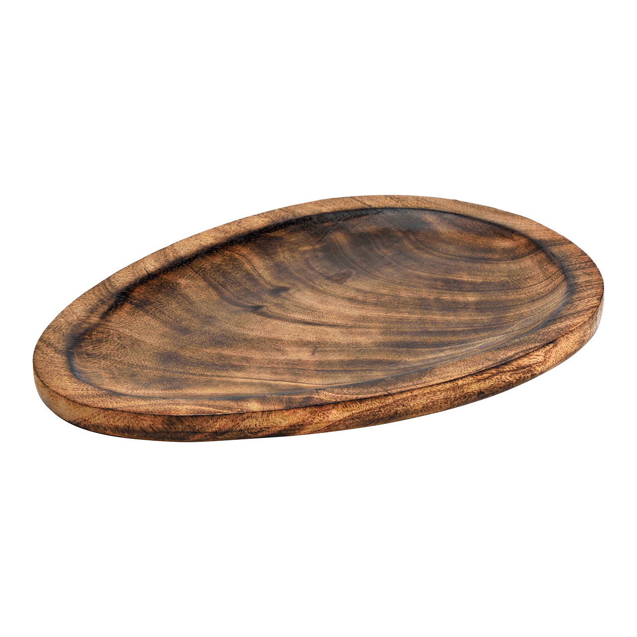 Mango wood plate brown (W/H/D) 30x2x20cm