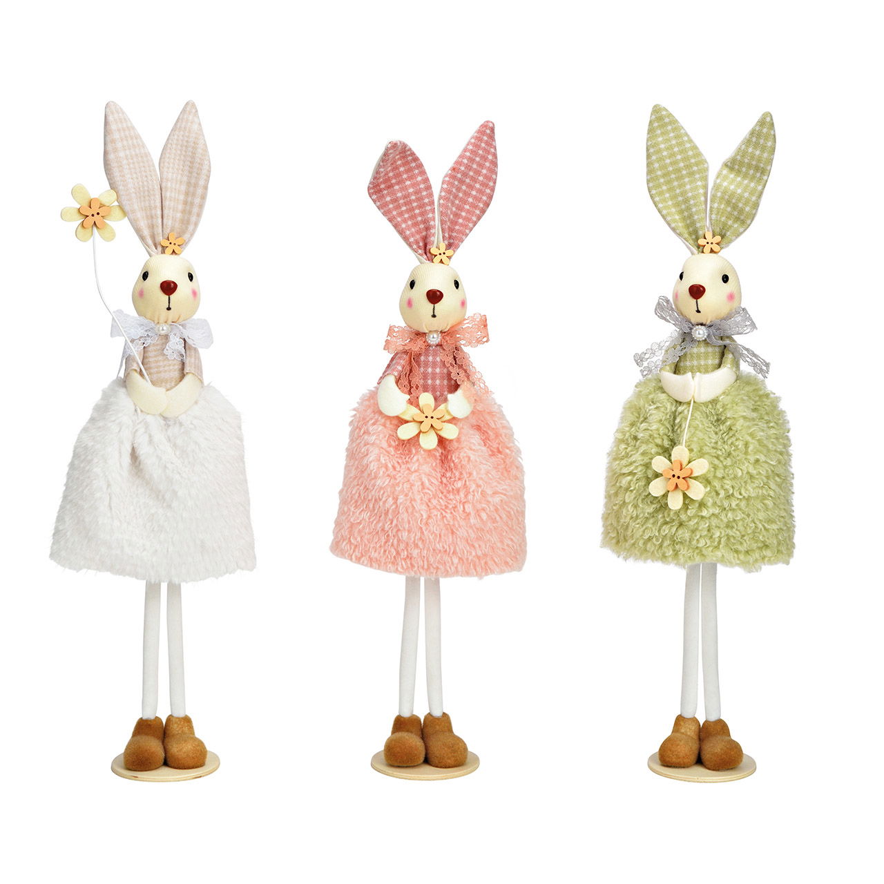 Aufsteller Hase aus Textil 3-fach, (B/H/T) 14x42x7cm Aufsteller Hase aus Textil 3-fach, (B/H/T) 14x42x7cm