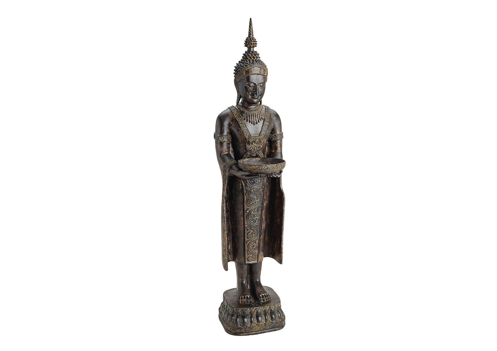 Buddha brown standing polyresi n 77cm