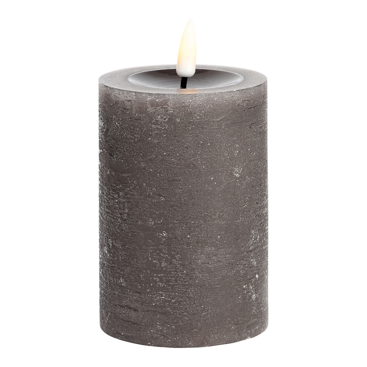 Bougie LED en cire, moka (L/H/P) 8x10x8cm Bougie LED en cire, moka (L/H/P) 8x10x8cm