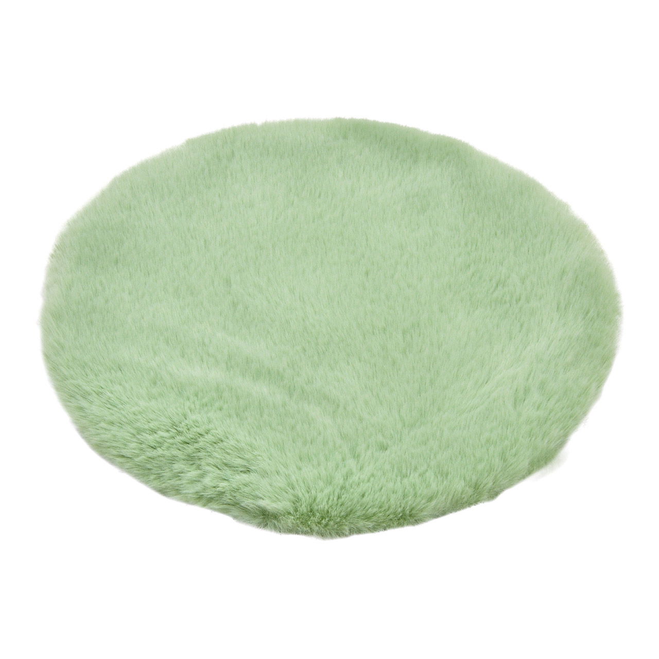 Zitkussen imitatiebont van polyester mint Ø34cm Zitkussen imitatiebont van polyester mint Ø34cm