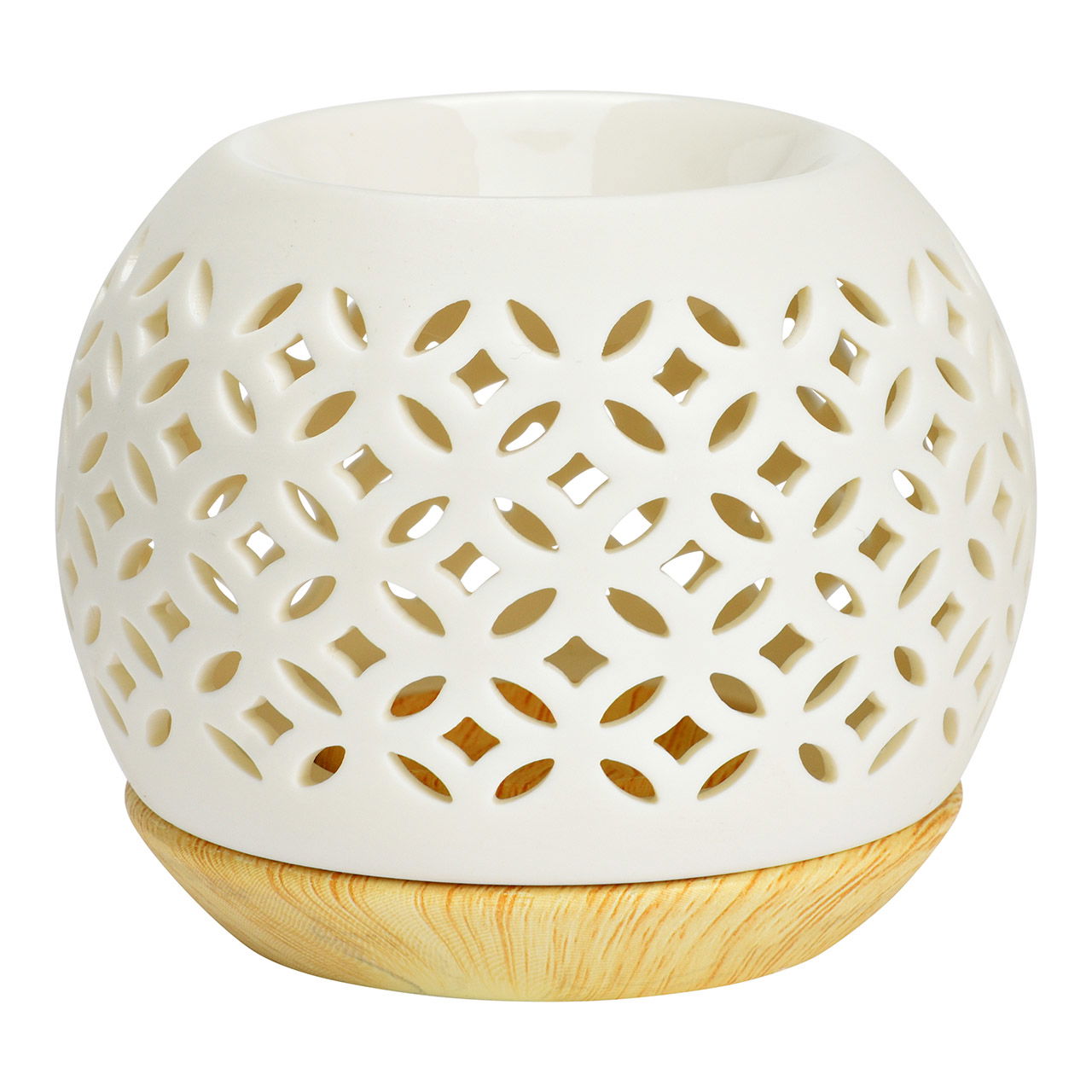 Brûle-parfum en porcelaine, blanc (L/H/P) 11x9x11cm Brûle-parfum en porcelaine, blanc (L/H/P) 11x9x11cm