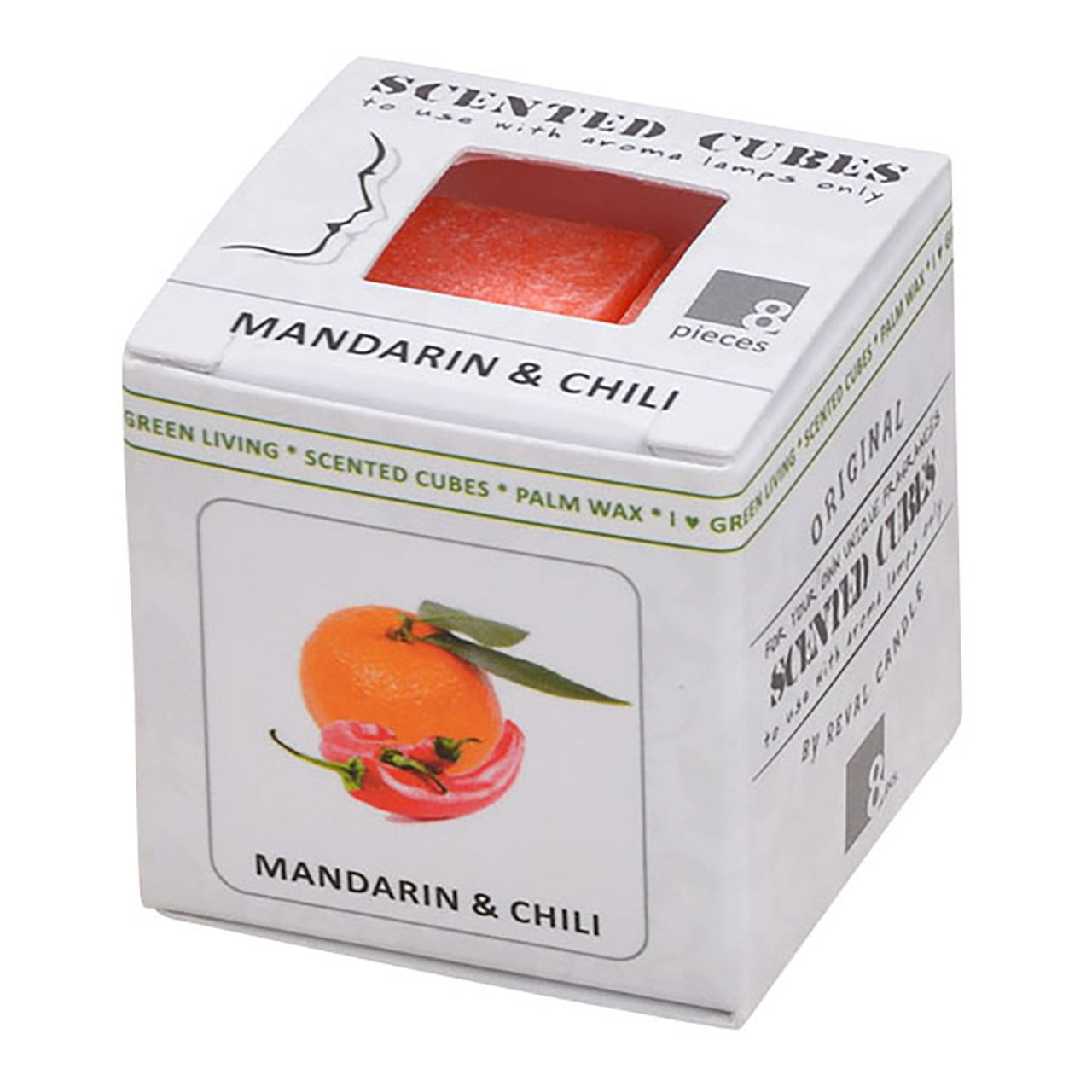 Duftwachs Weihnachten 24g aus Wachs Bunt 9-fach, (B/H/T) 4x4x4cm Kiste, Zitrusfrüchte, Obst, Produzieren, Grapefruit