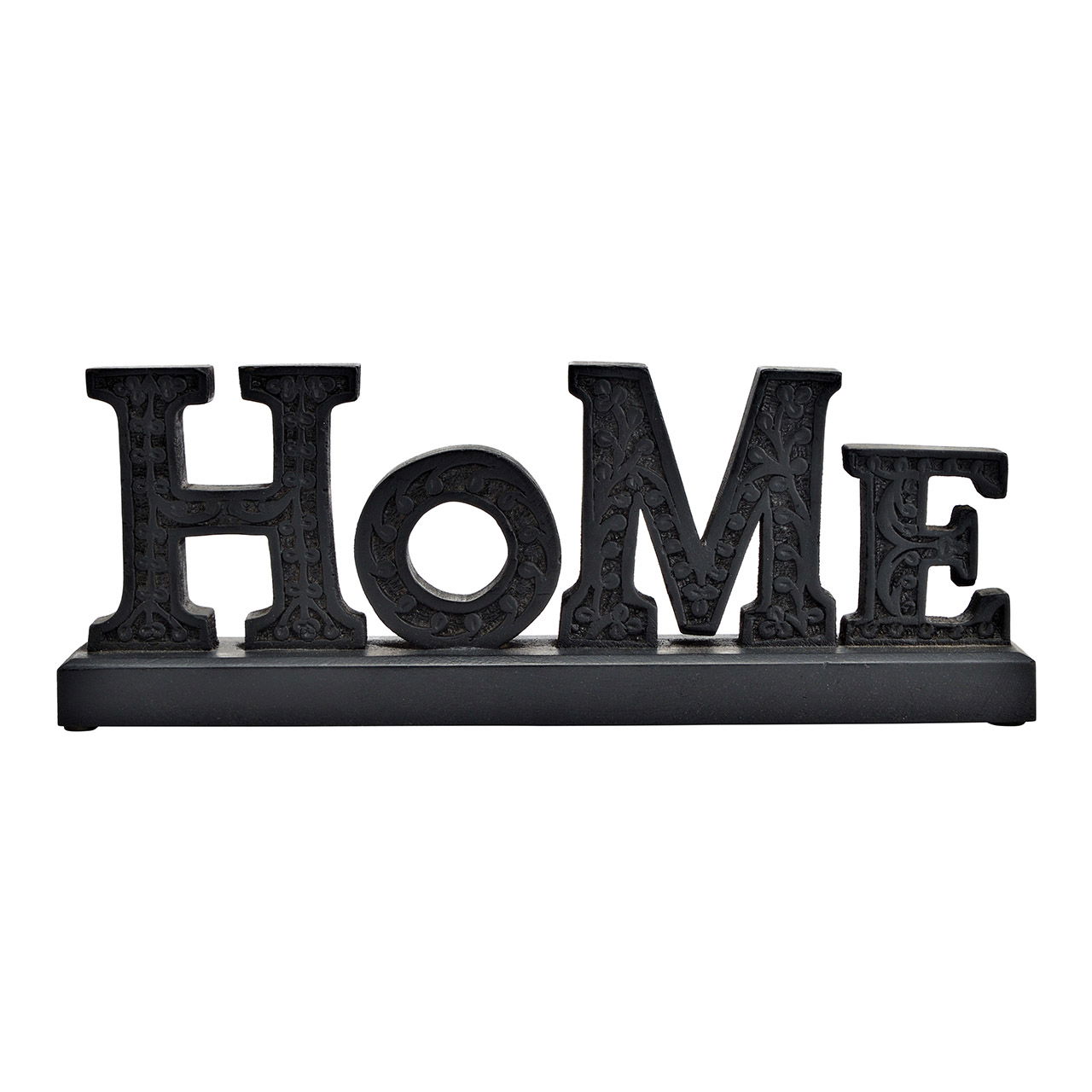 Lettera a cavalletto, Home in legno di mango nero (L/H/D) 37x14x6cm Lettera a cavalletto, Home in legno di mango nero (L/H/D) 37x14x6cm