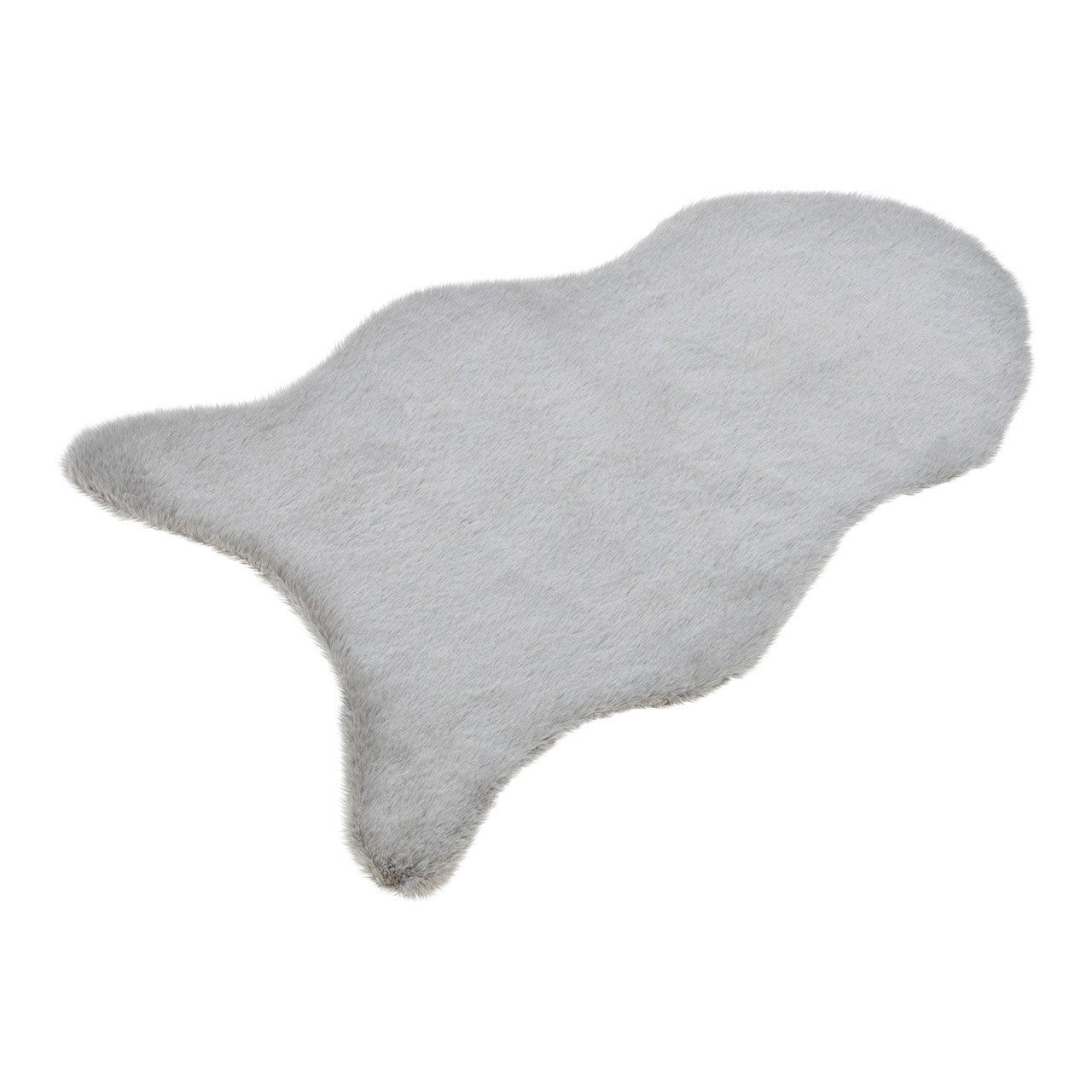 Kunstfell kurz aus Polyester Grau (B/H/T) 80x50x2cm Kunstfell kurz aus Polyester Grau (B/H/T) 80x50x2cm