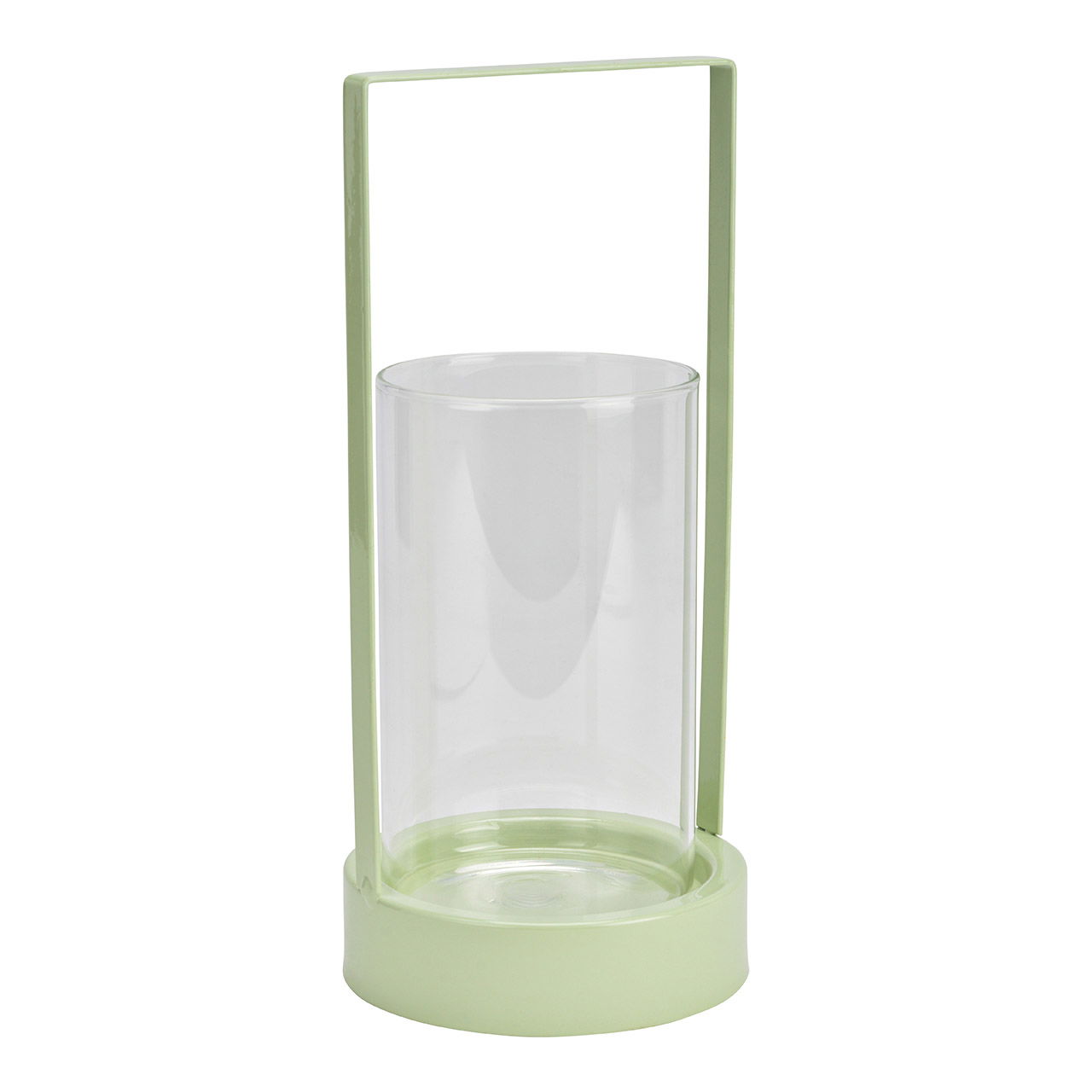 Lantern, lantern made of glass/metal, green (W/H/D) 11x25x11cm Glass 9x15x9cm Lantern, lantern made of glass/metal, green (W/H/D) 11x25x11cm Glass 9x15x9cm