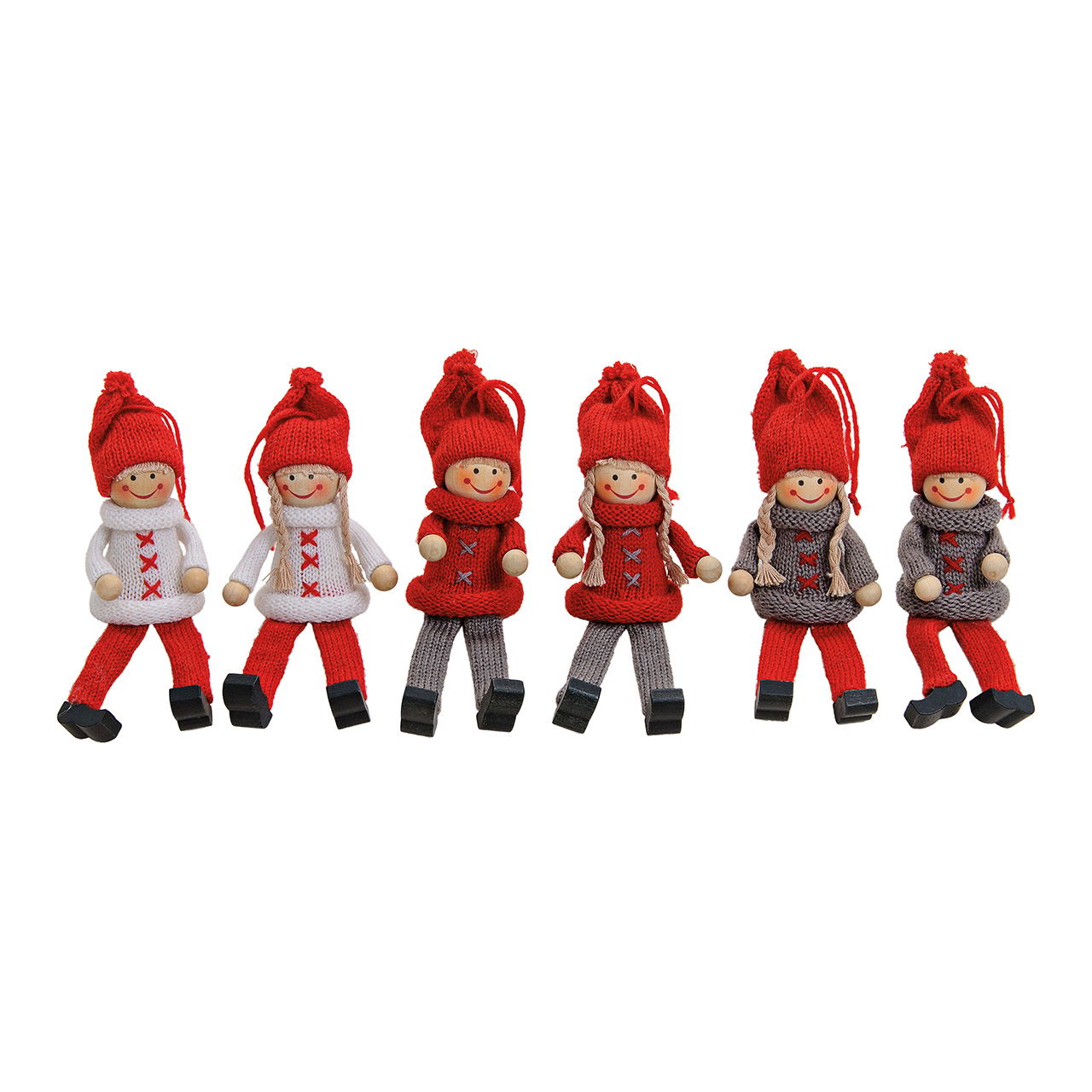 Kantenhocker Winterkind aus Holz/Textil, 6-Fach,  (B/H/T) 5x17x5 cm Kantenhocker Winterkind aus Holz/Textil, 6-Fach,  (B/H/T) 5x17x5 cm