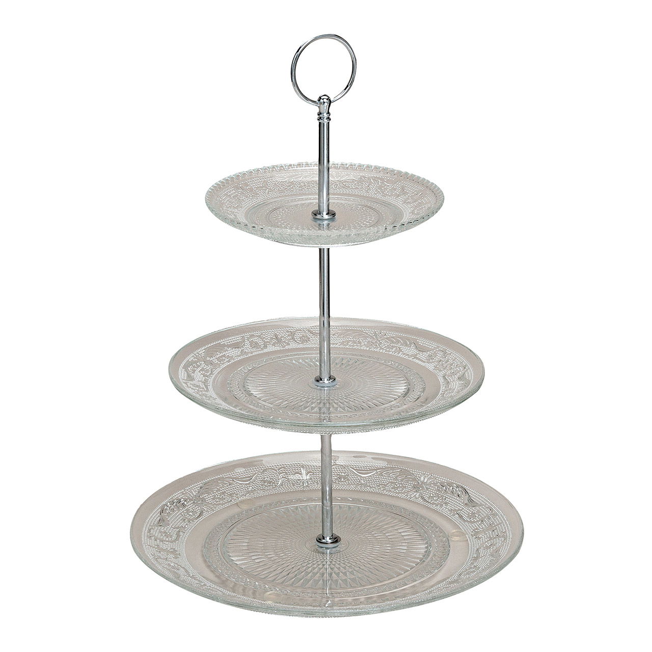 Etagere con 3 ripiani in vetro, 25 cm Etagere con 3 ripiani in vetro, 25 cm