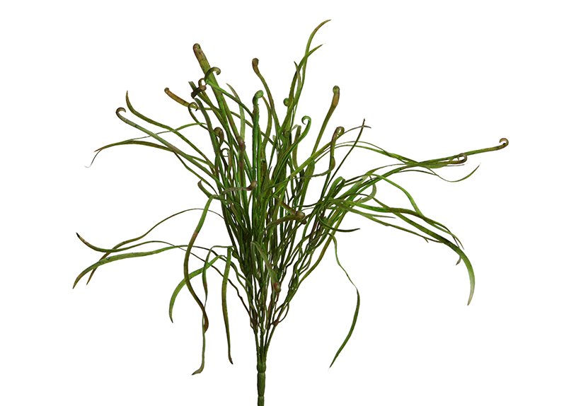 Fiori artificiali pearl grass bush 40 cm verde