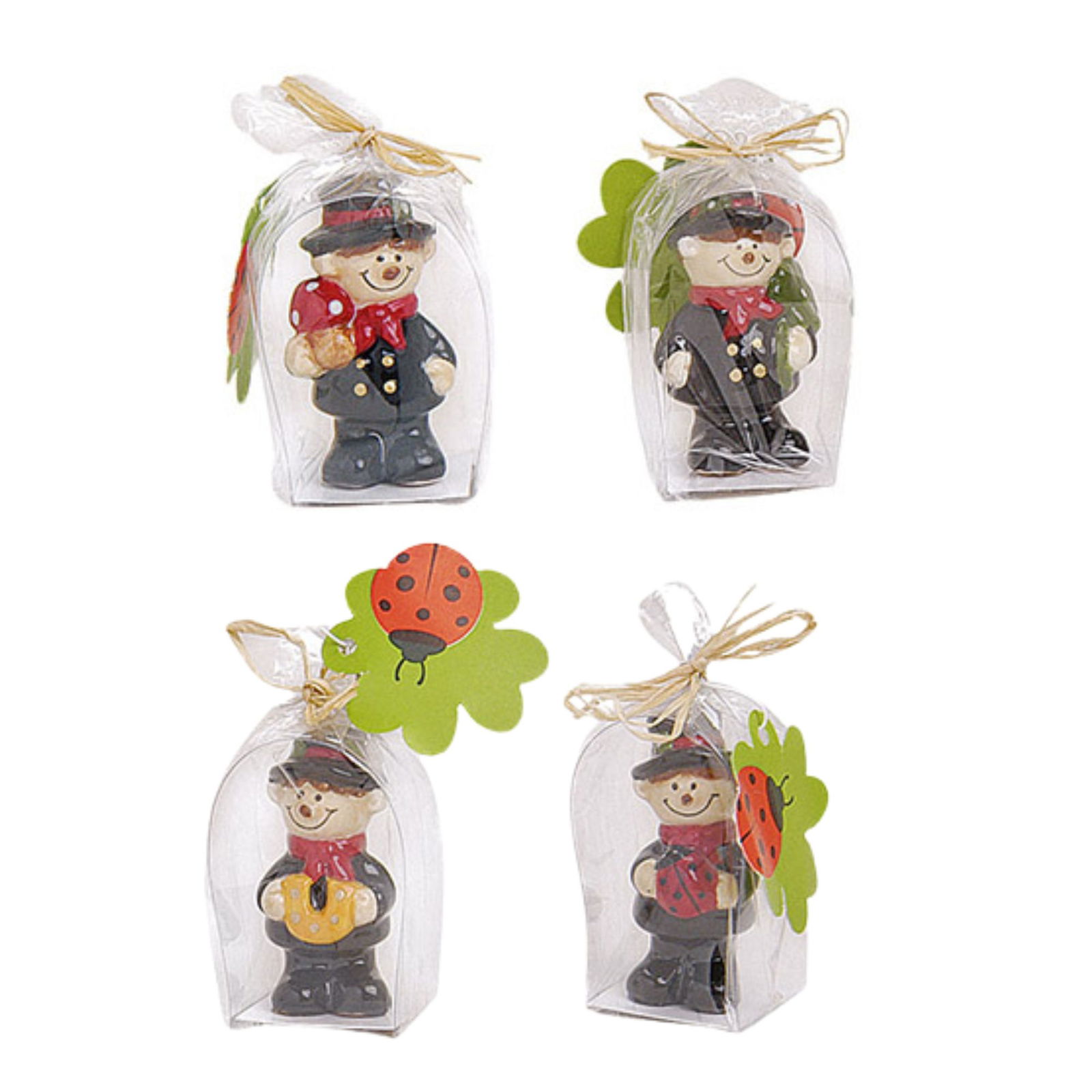 Schornsteinfeger aus Ton sortiert (B/H/T) 2x5x2 cm Puppe, Spielzeug, Figur, Person